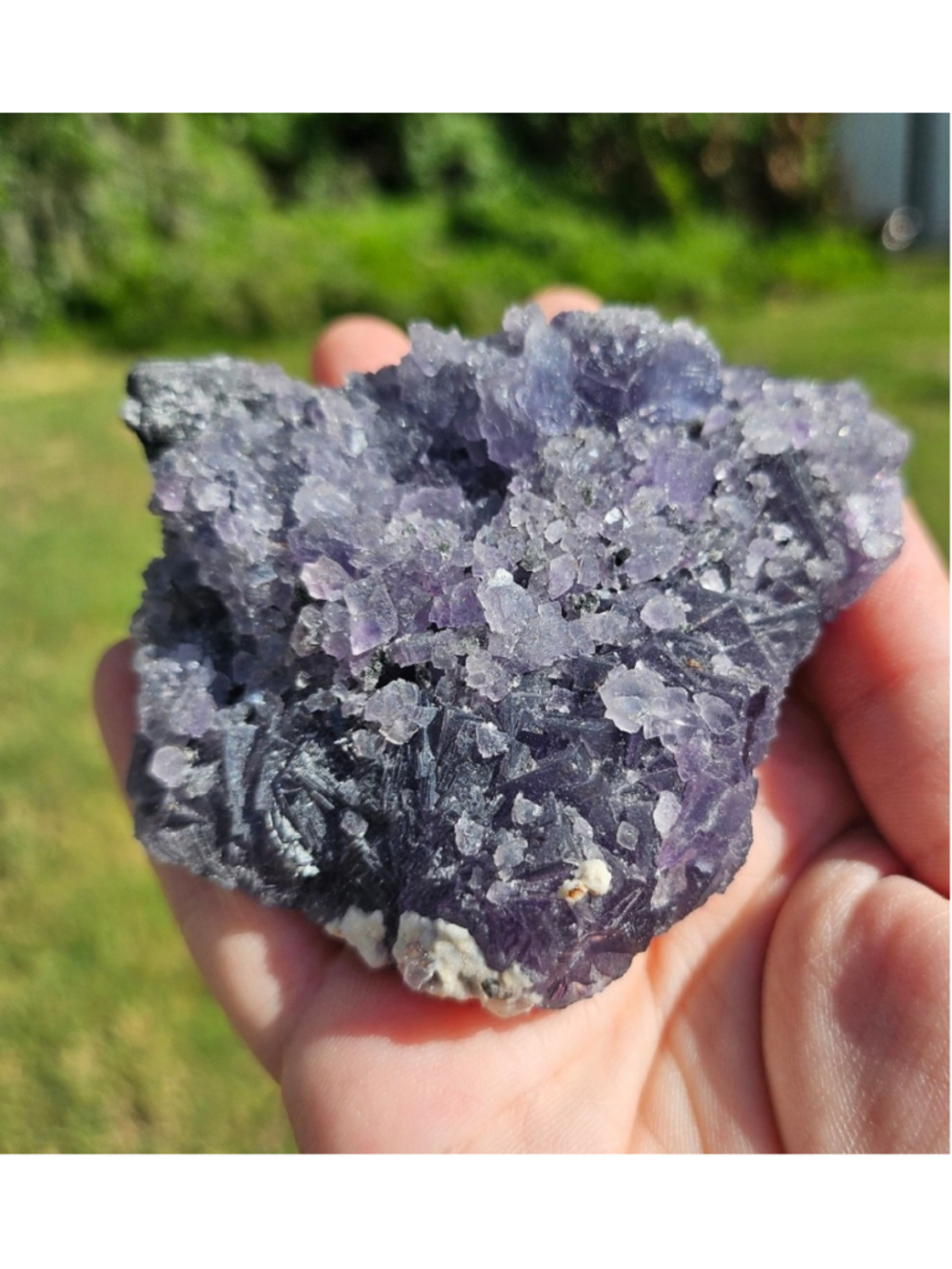 Blue fluorite specimen 3.3 in